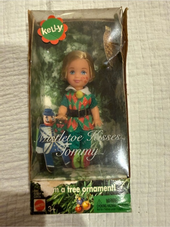 Barbie Other - BARBIE DOLL KELLY CLUB 2004 ~ MISTLETOE KISSES TOMMY~ CHRISTMAS C3674 ORNAMENT